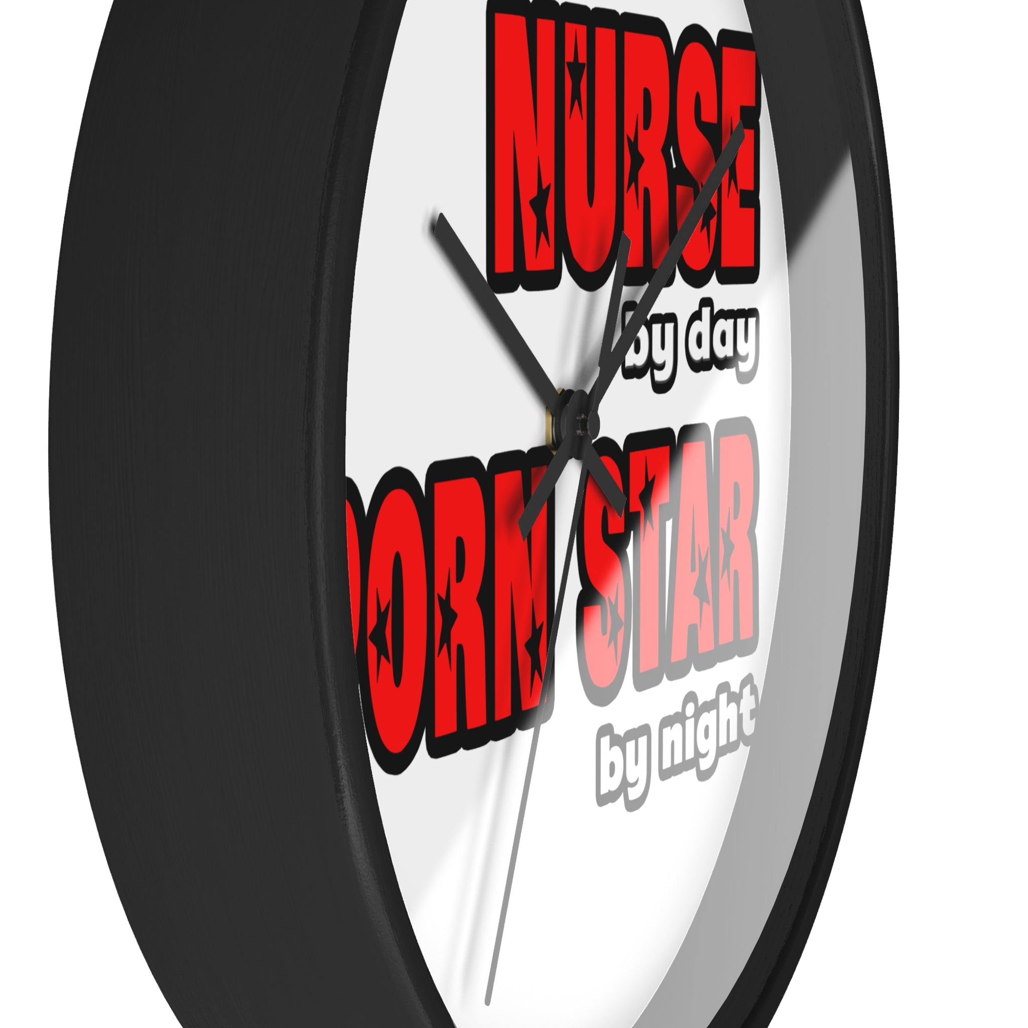 Nurse By Day...Porn Star By Night - Wall Clock
