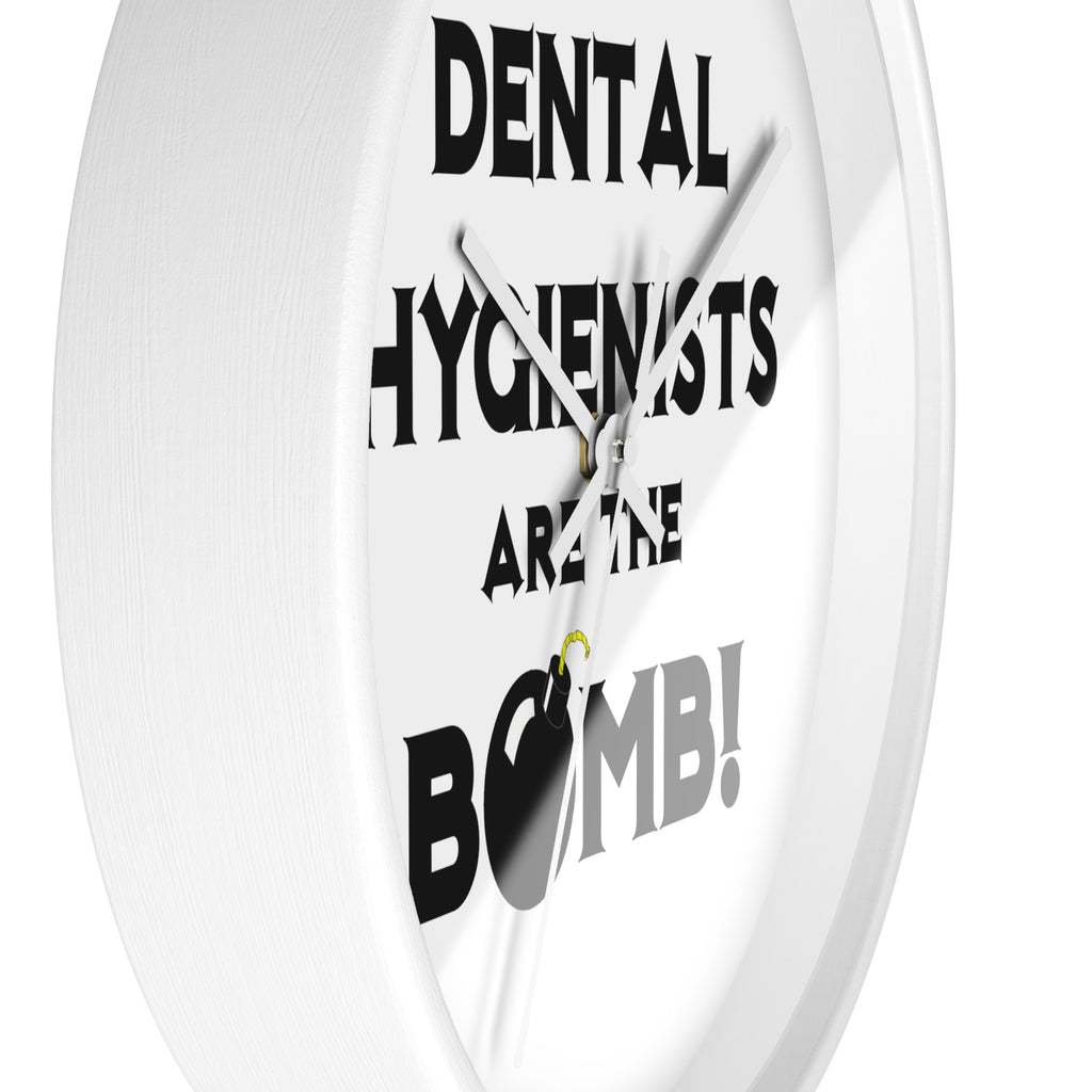 Dental Hygienists Are The Bomb! - Wall Clock