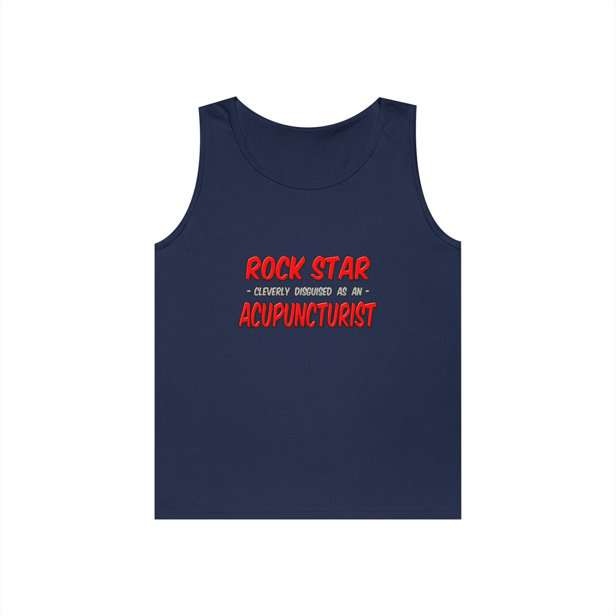 Rock Star .. Acupuncturist - Unisex Heavy Cotton Tank Top