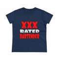 XXX Rated Bartender - Women's Midweight Cotton Tee