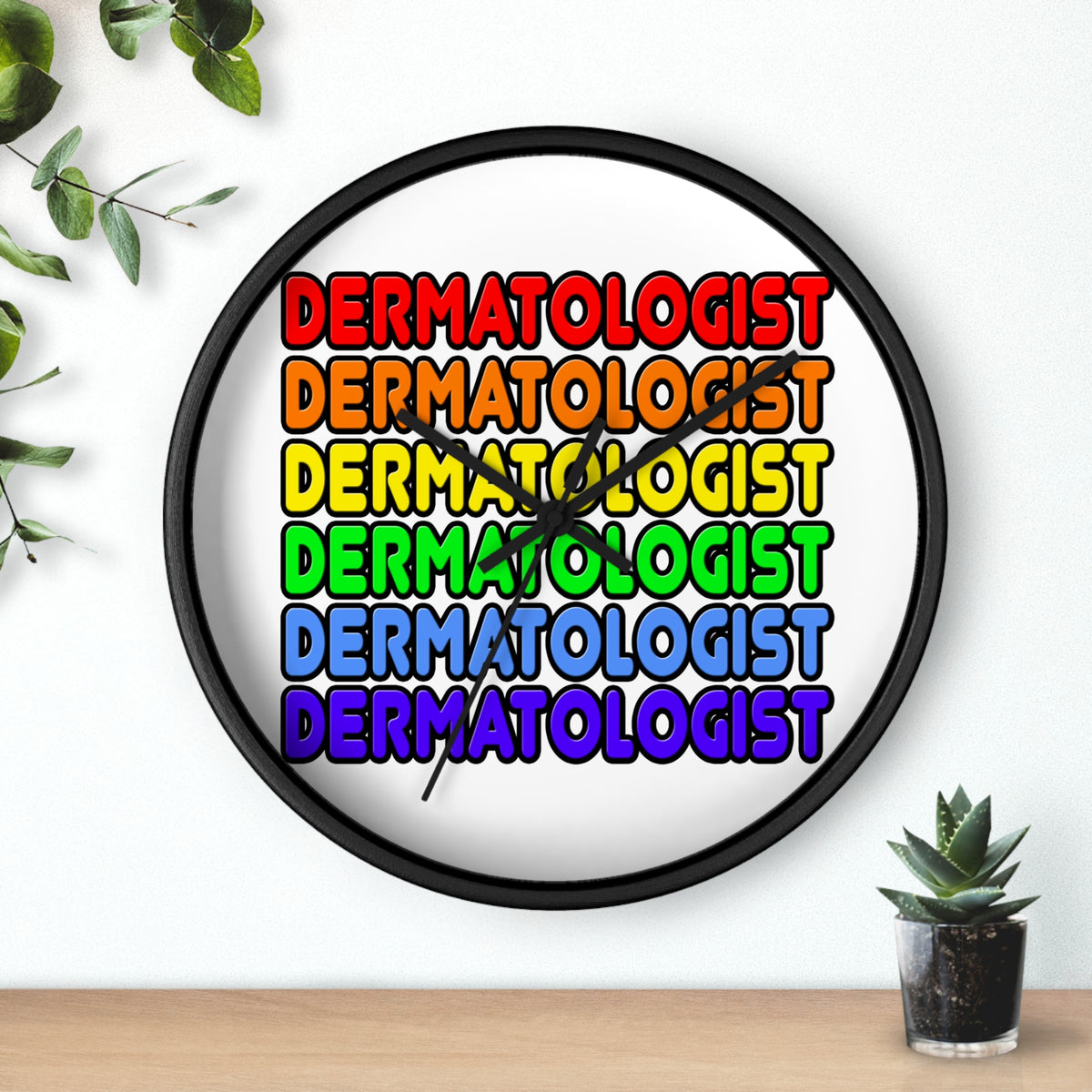Rainbow Dermatologist - Wall Clock