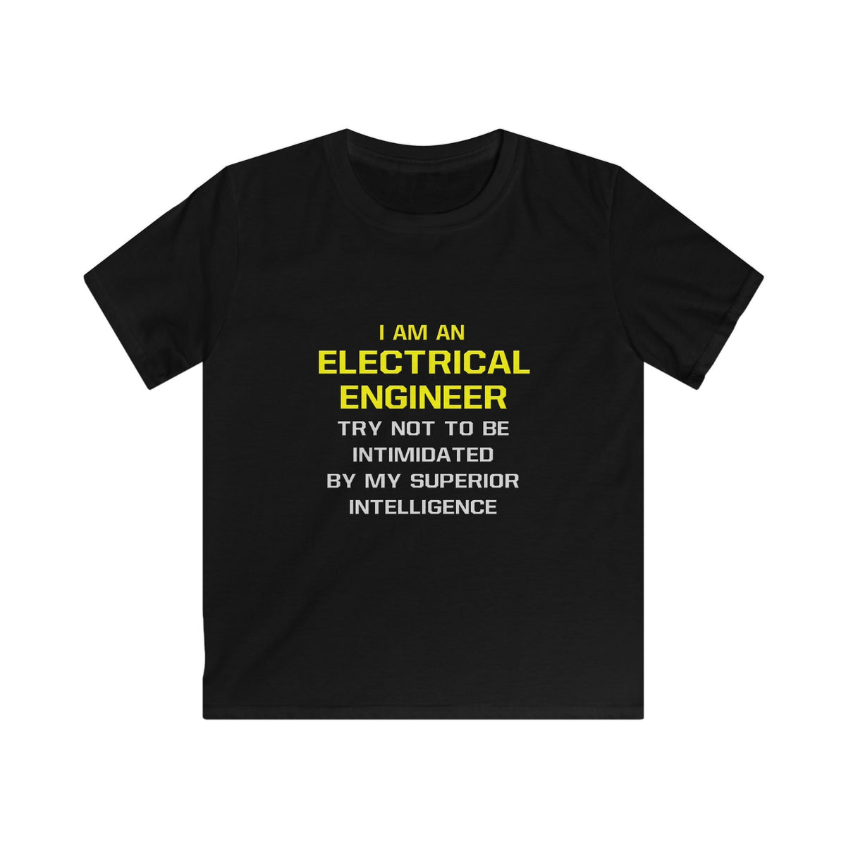 Electrical Engineer...Superior Intelligence - Kids Softstyle Tee