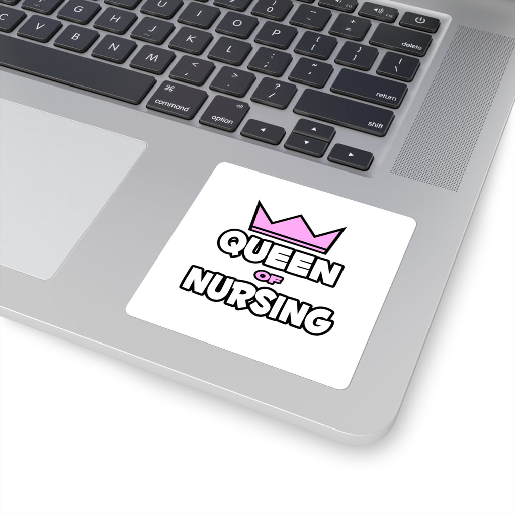 Queen of Nursing - Square Stickers