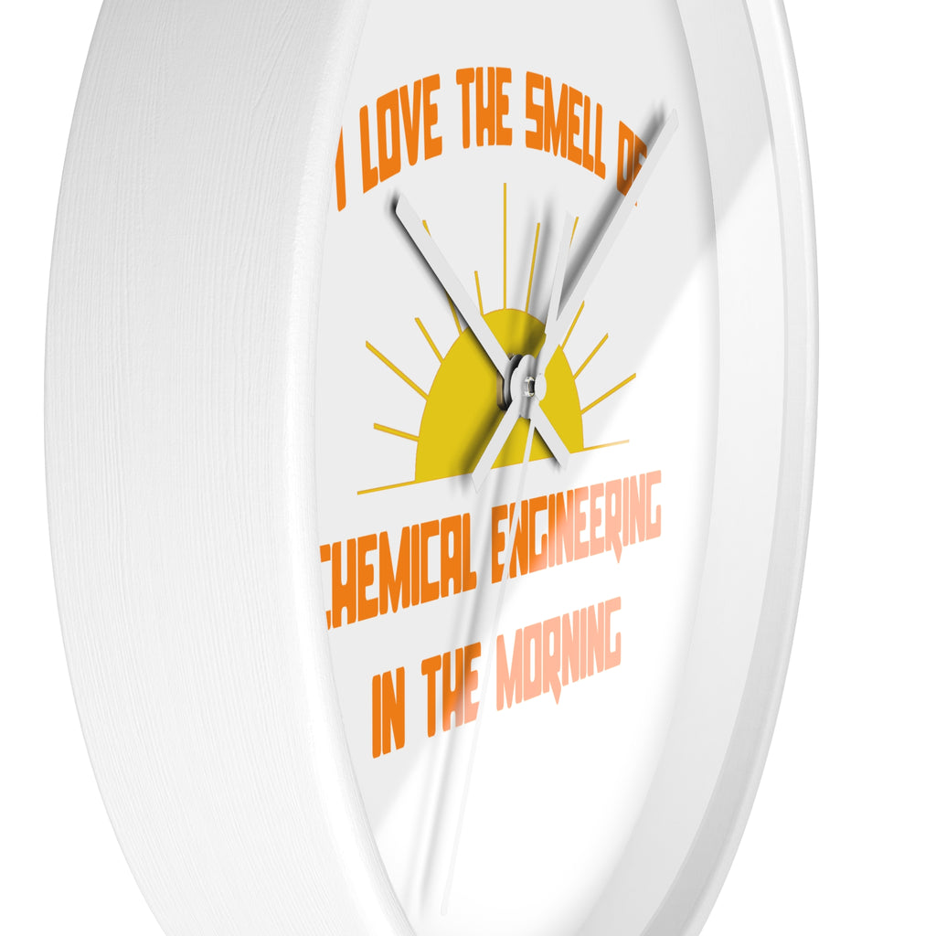 Smell of Chemical Engineering in the Morning - Wall Clock