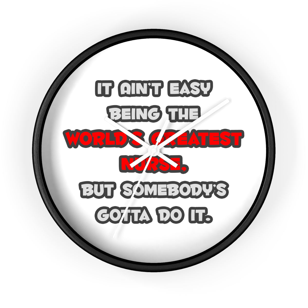 World's Greatest Nurse Joke - Wall Clock