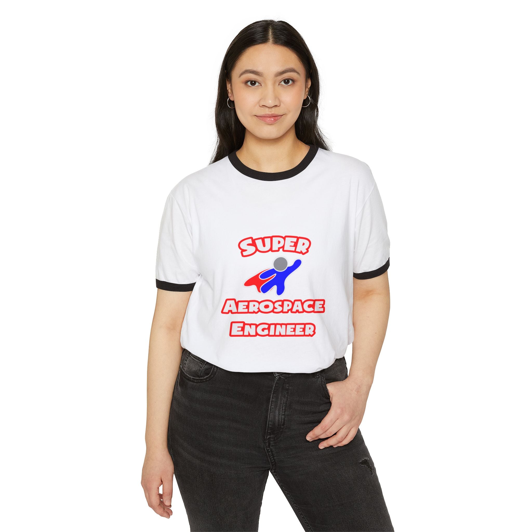 Super Aerospace Engineer - Unisex Cotton Ringer T-Shirt