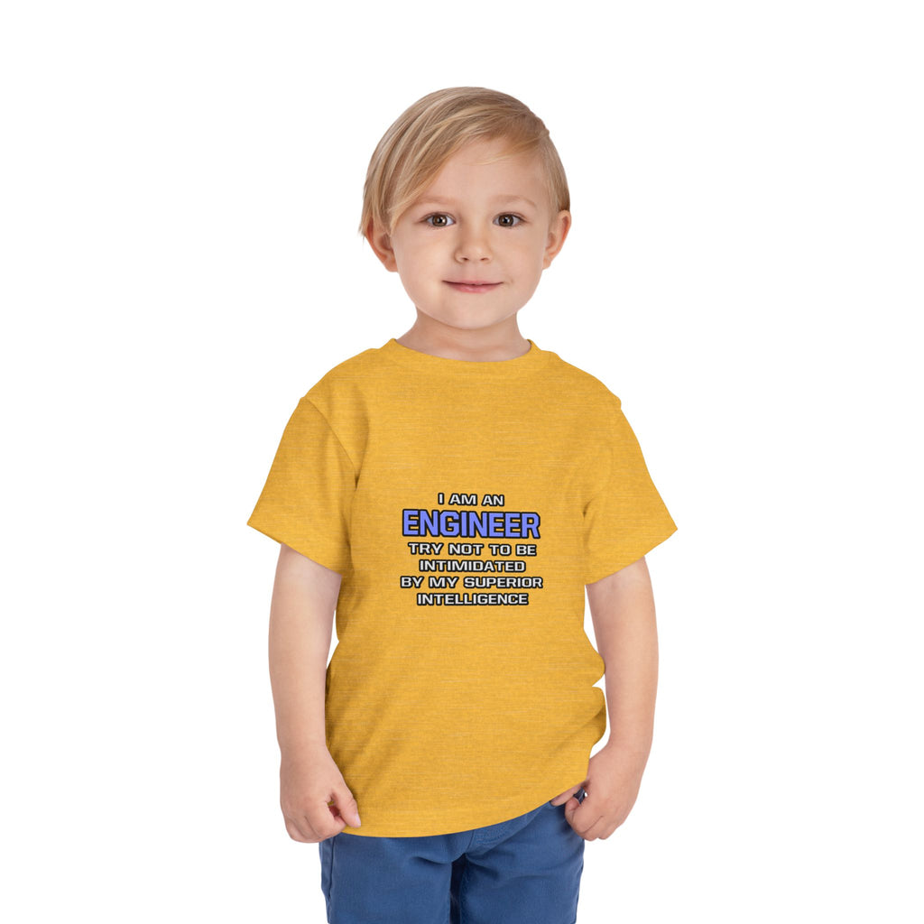 Engineer Joke ... Superior Intelligence - Toddler Short Sleeve Tee