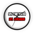 Half Firefighter ... Half Superhero - Wall Clock