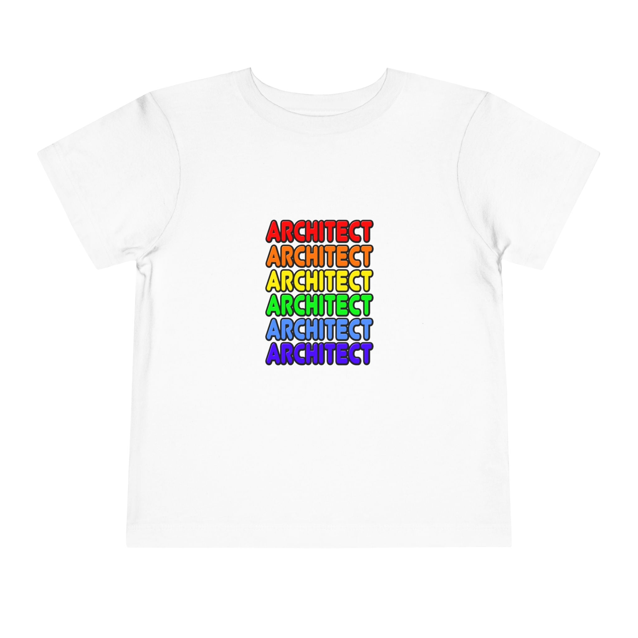 Rainbow Architect - Toddler Short Sleeve Tee