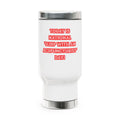 National 'Sleep With an Acupuncturist' Day - Stainless Steel Travel Mug with Handle, 14oz
