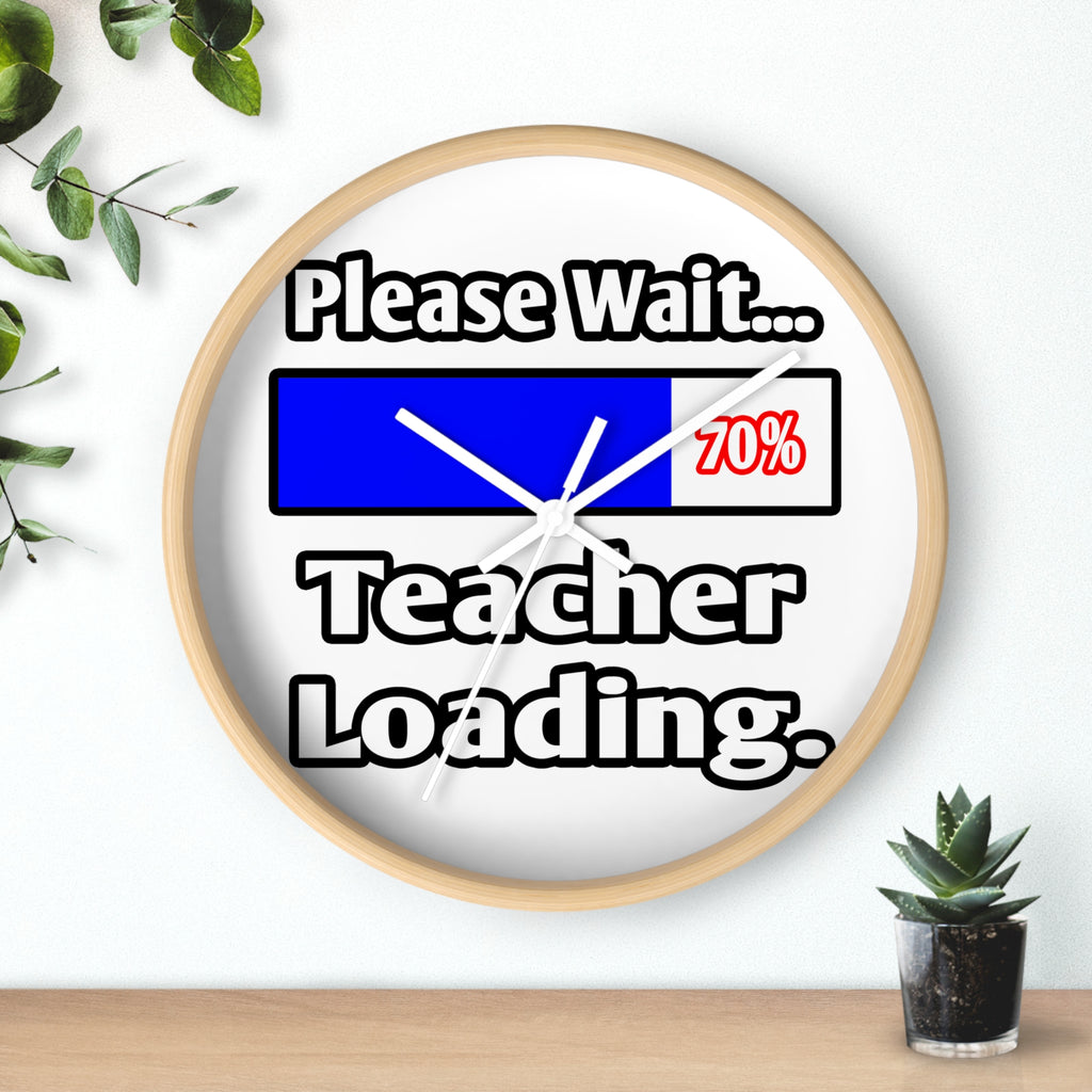 Please Wait...Teacher Loading - Wall Clock