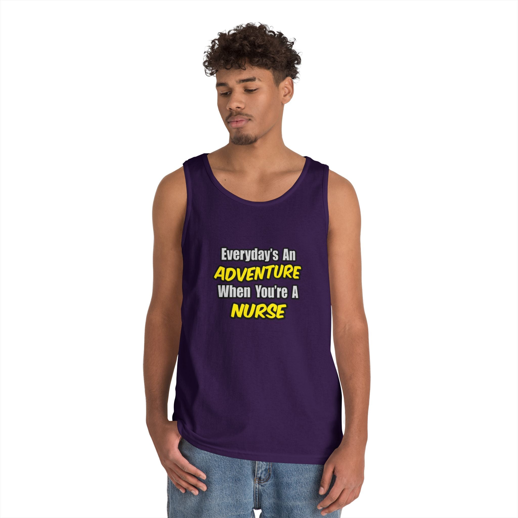 Everyday's An Adventure...Nurse - Unisex Heavy Cotton Tank Top