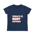 World's Best Actuary - Women's Midweight Cotton Tee