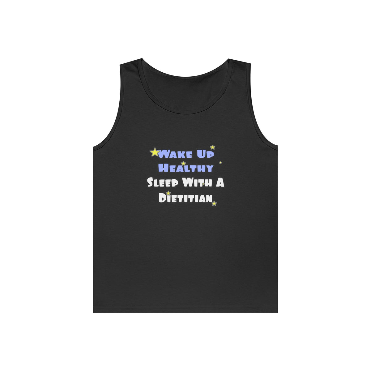 Wake Up Healthy...Sleep With a Dietitian - Unisex Heavy Cotton Tank Top