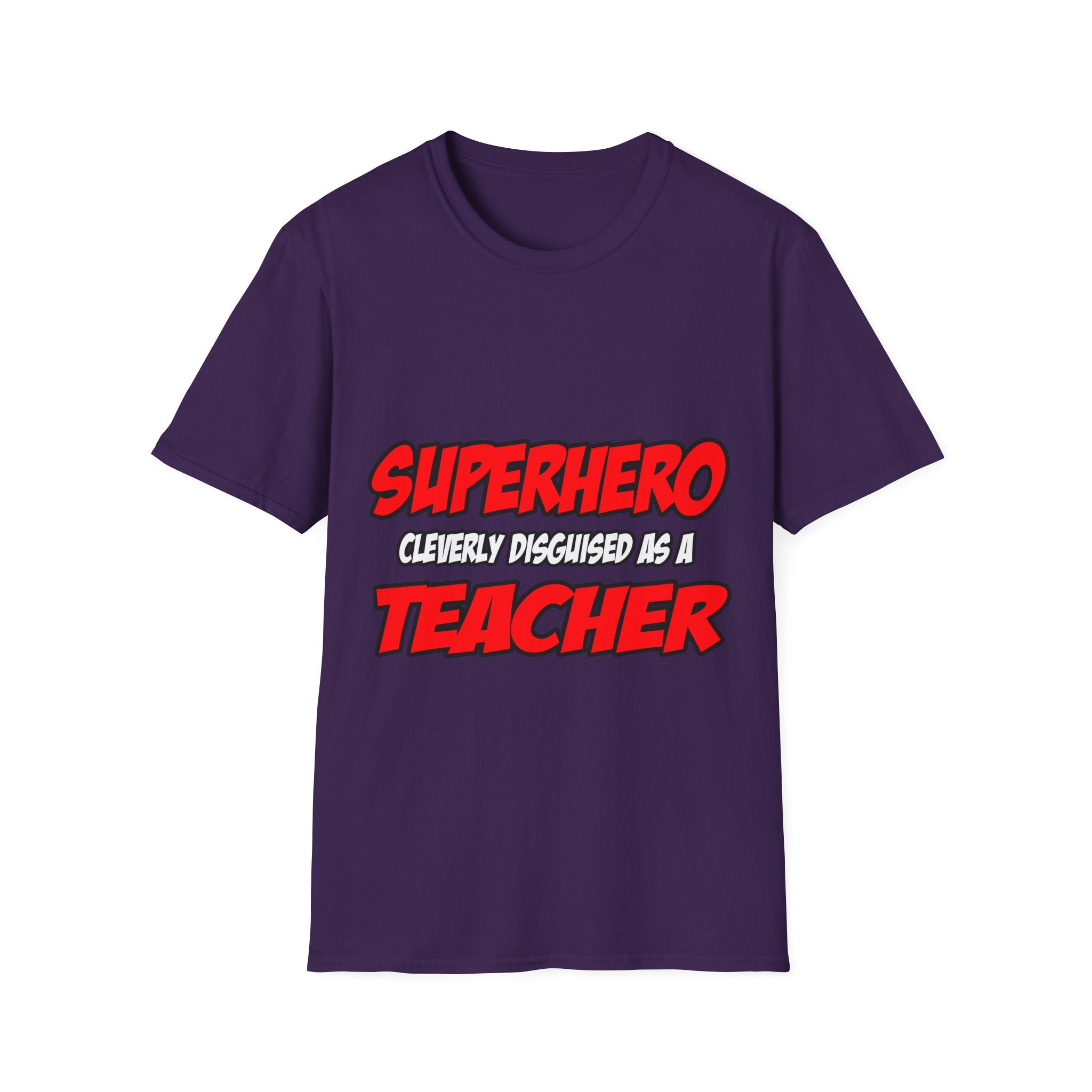 Superhero...Teacher - Unisex Softstyle T-Shirt