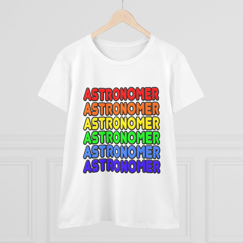 Rainbow Astronomer - Women's Midweight Cotton Tee