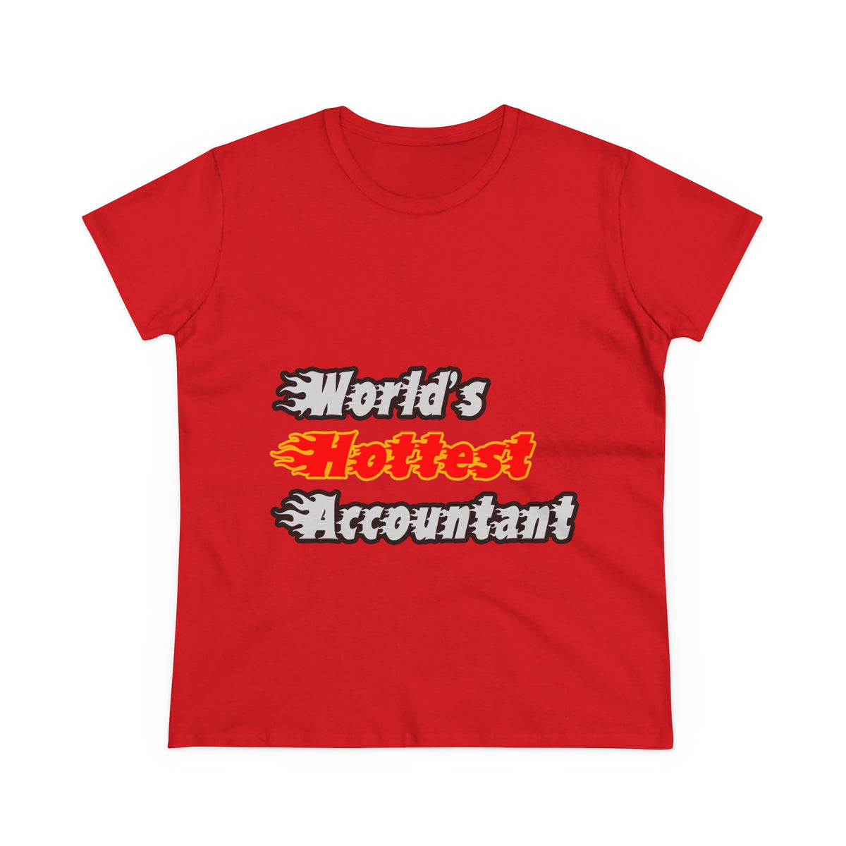 World's Hottest Accountant - Women's Midweight Cotton Tee