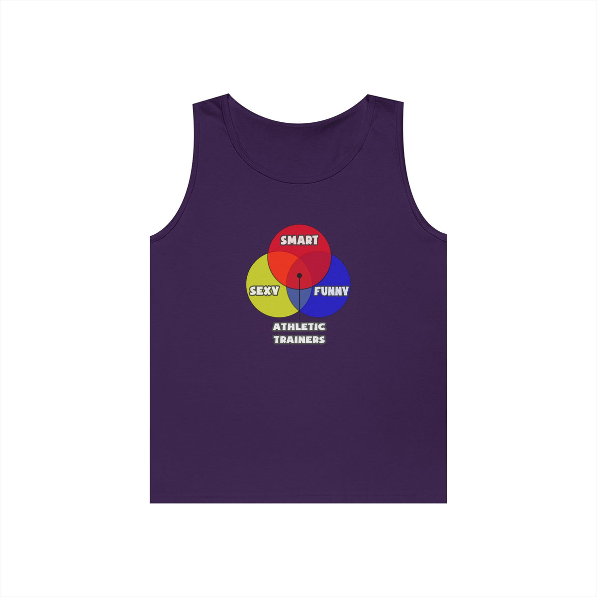 Venn Diagram .. Athletic Trainers - Unisex Heavy Cotton Tank Top