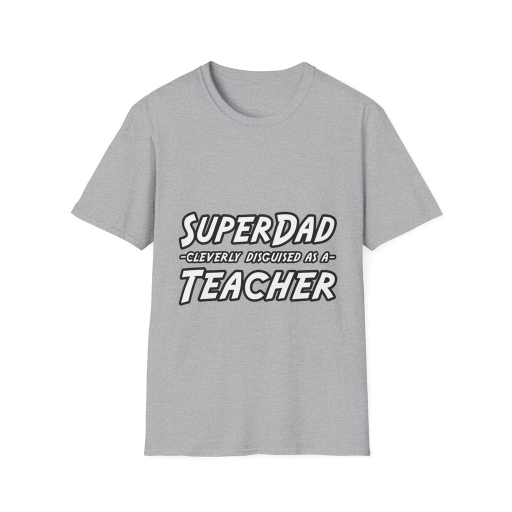 superdad dark teacher - Unisex Softstyle T-Shirt