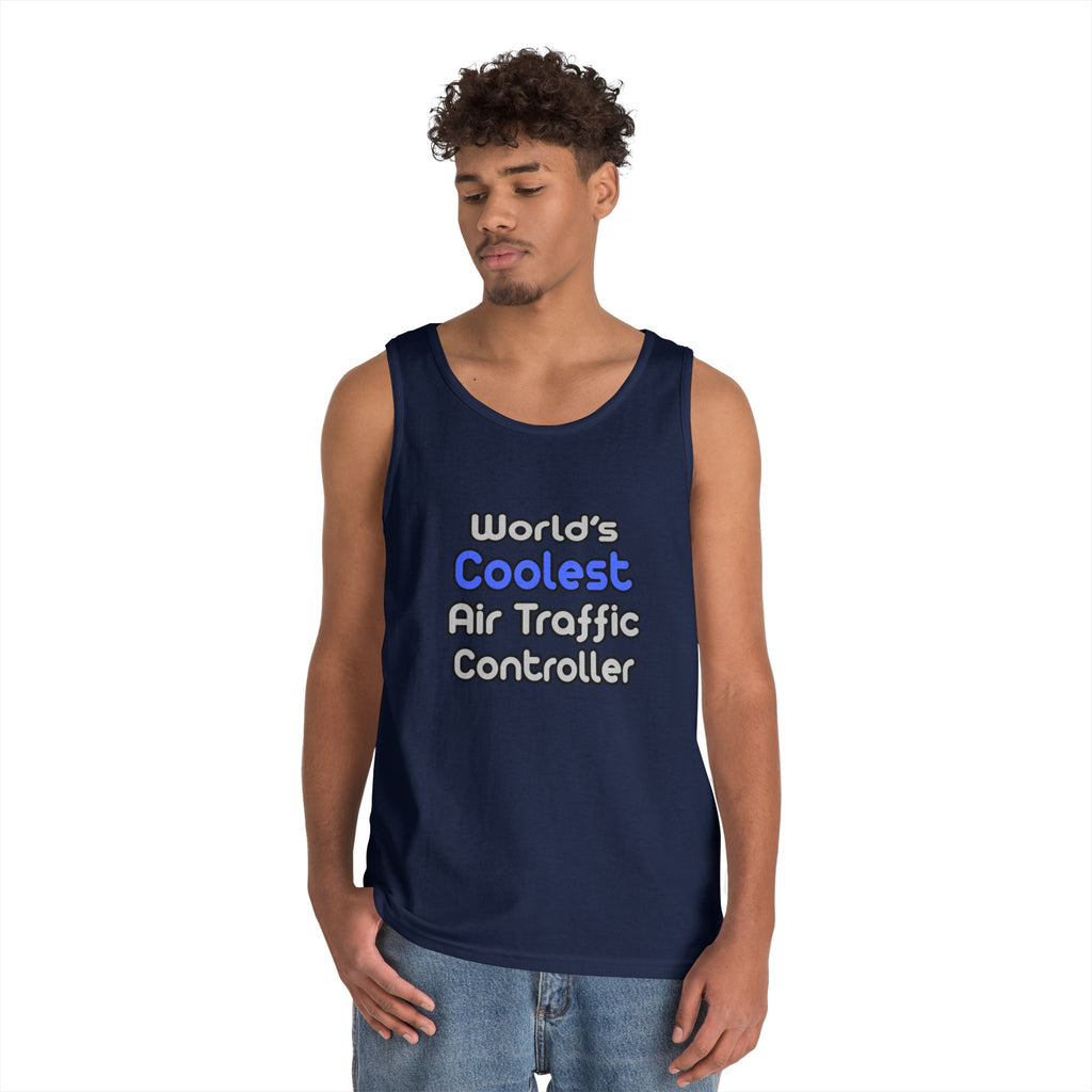 World's Coolest Air Traffic Controller - Unisex Heavy Cotton Tank Top