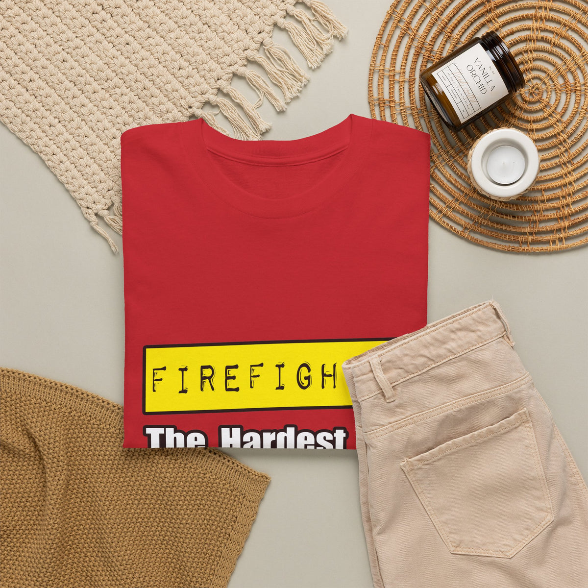 Firefighter...Hardest Job You'll Ever Love - Unisex Heavy Cotton Tee