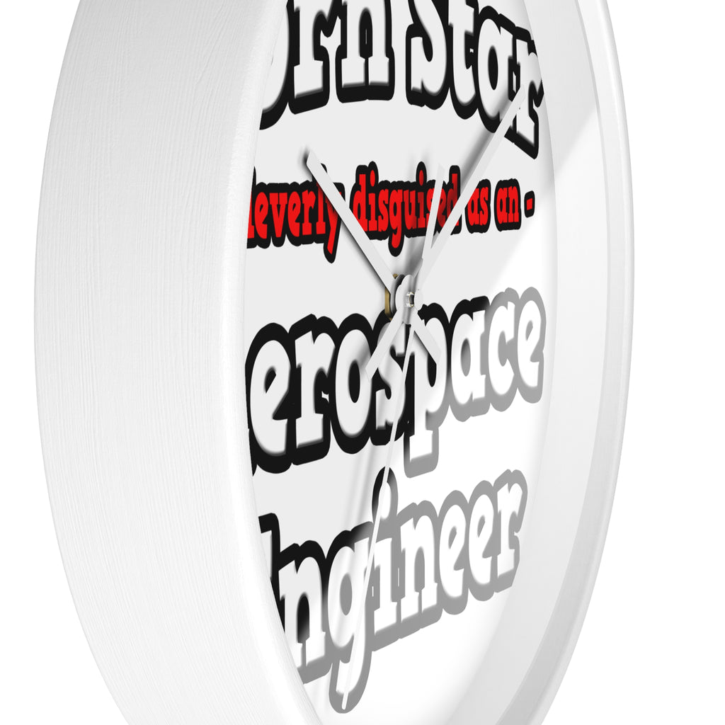 Porn Star...Aerospace Engineer - Wall Clock