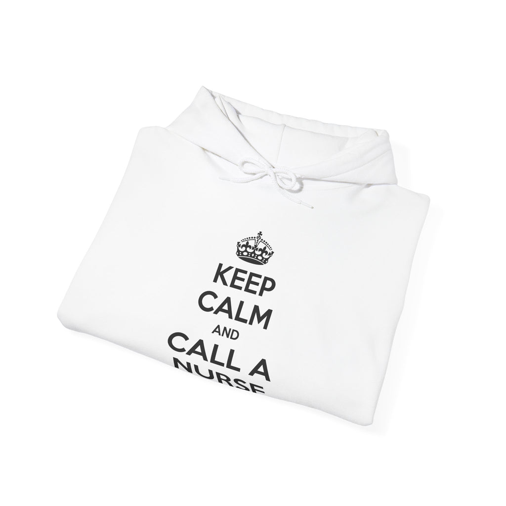 Keep Calm and Call a Nurse - Unisex Heavy Blend™ Hooded Sweatshirt