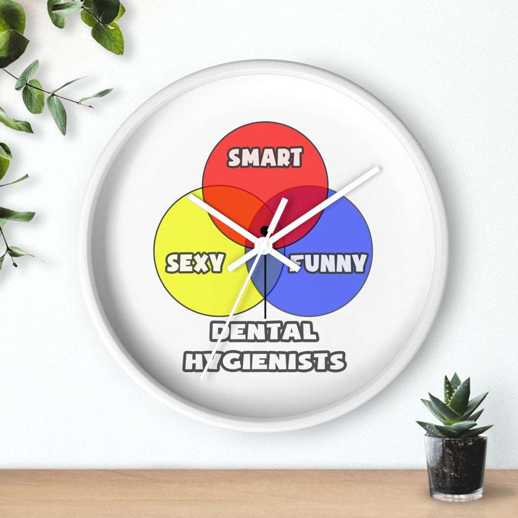 Venn Diagram .. Dental Hygienist - Wall Clock