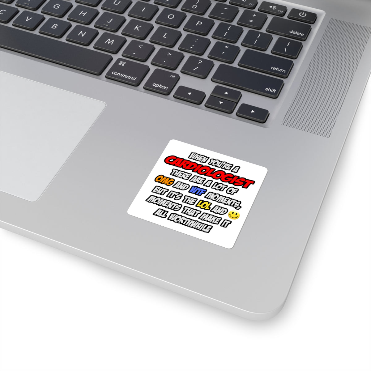 Cardiologist .. OMG WTF LOL - Square Stickers
