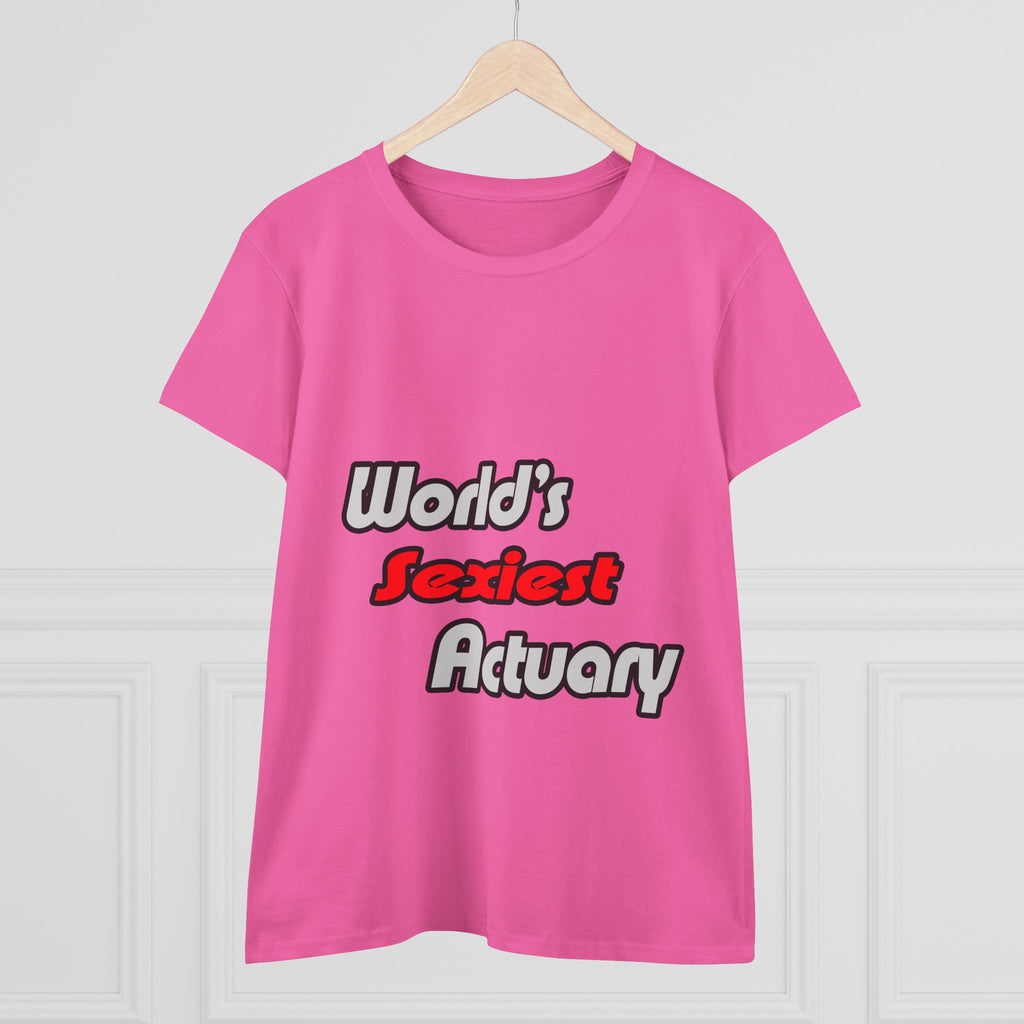 World's Sexiest Actuary - Women's Midweight Cotton Tee