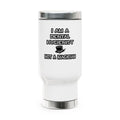 I Am A Dental Hygienist ... Not A Magician - Stainless Steel Travel Mug with Handle, 14oz