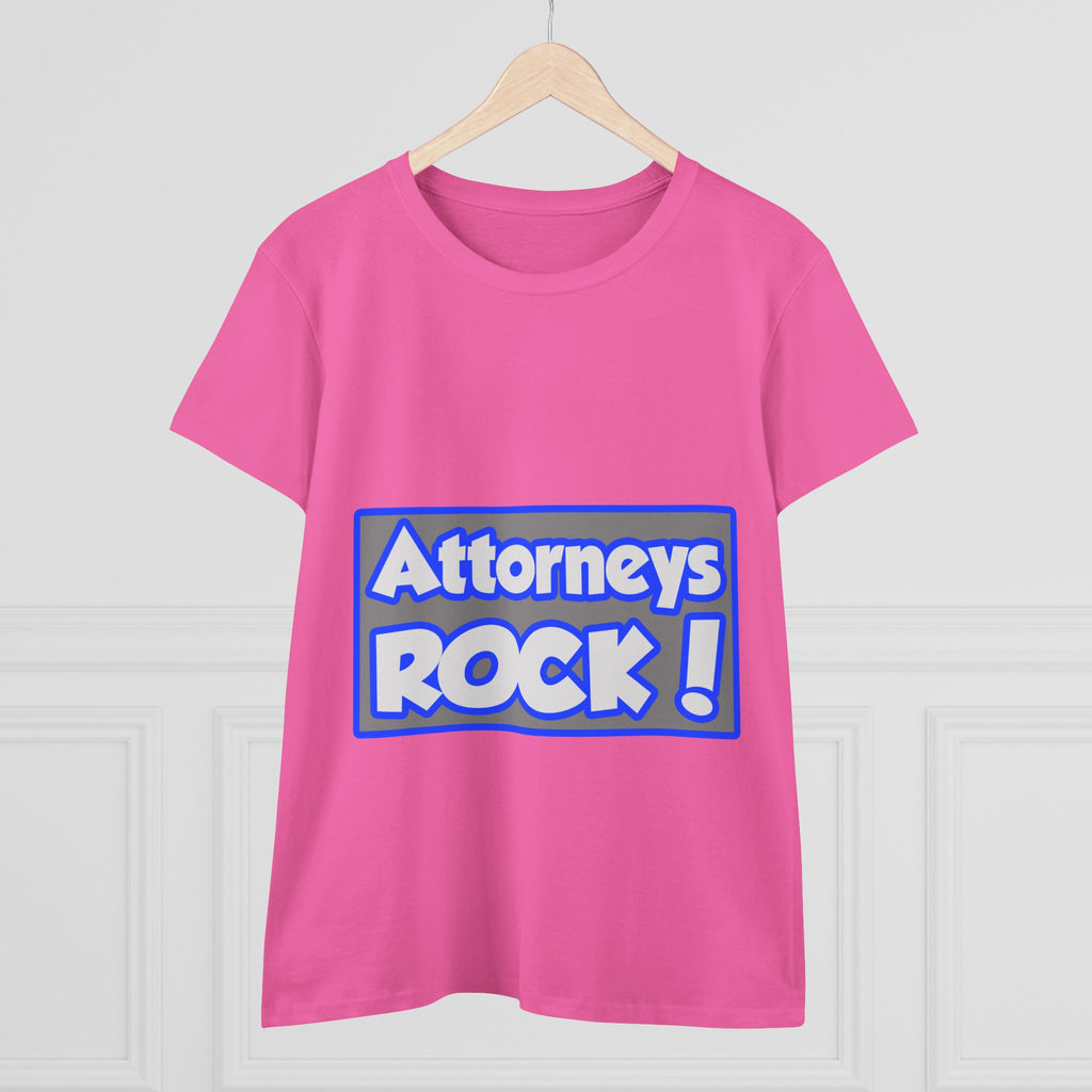 Attorneys Rock! - Women's Midweight Cotton Tee