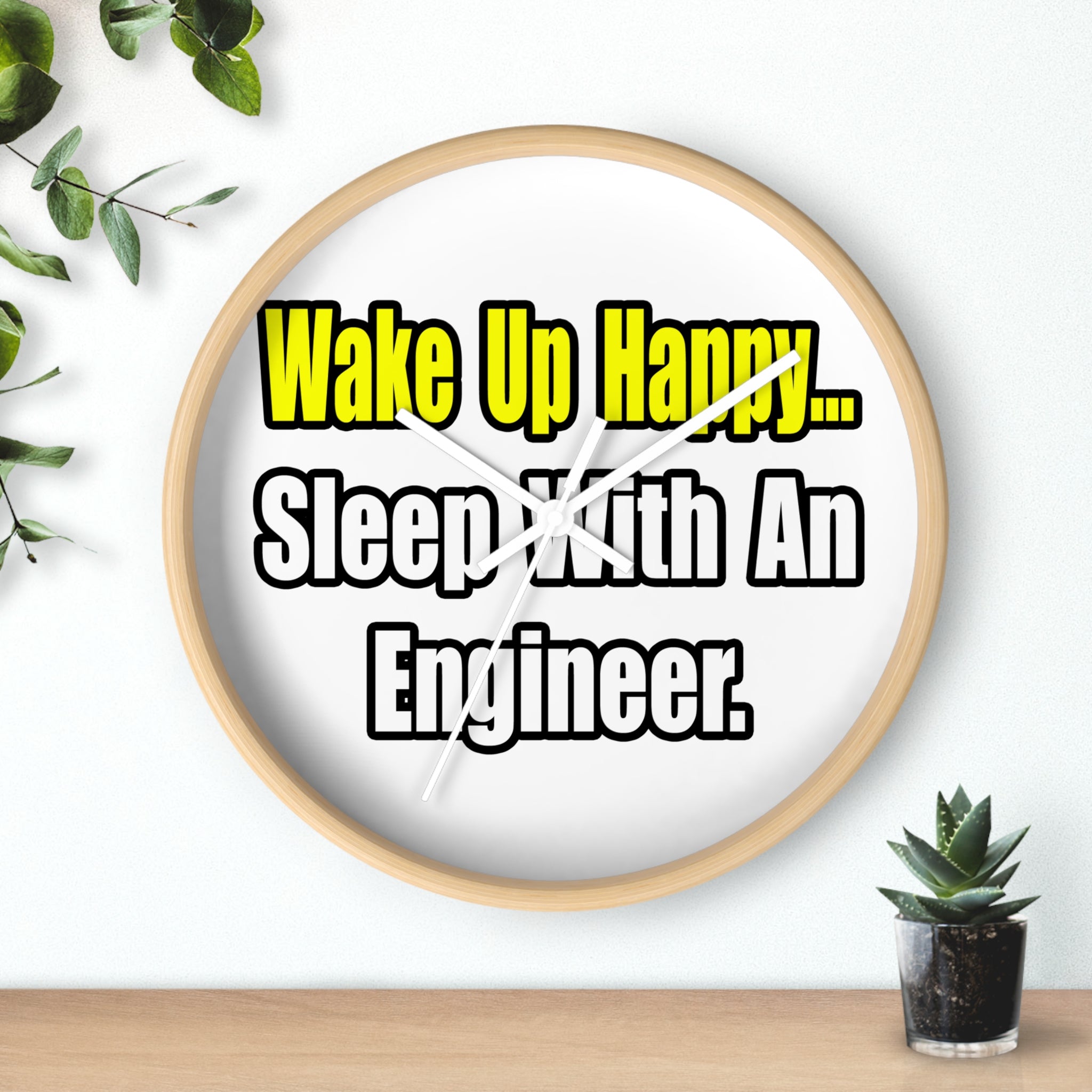 Sleep With Engineer - Wall Clock