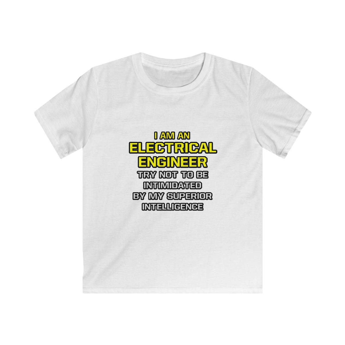 Electrical Engineer...Superior Intelligence - Kids Softstyle Tee