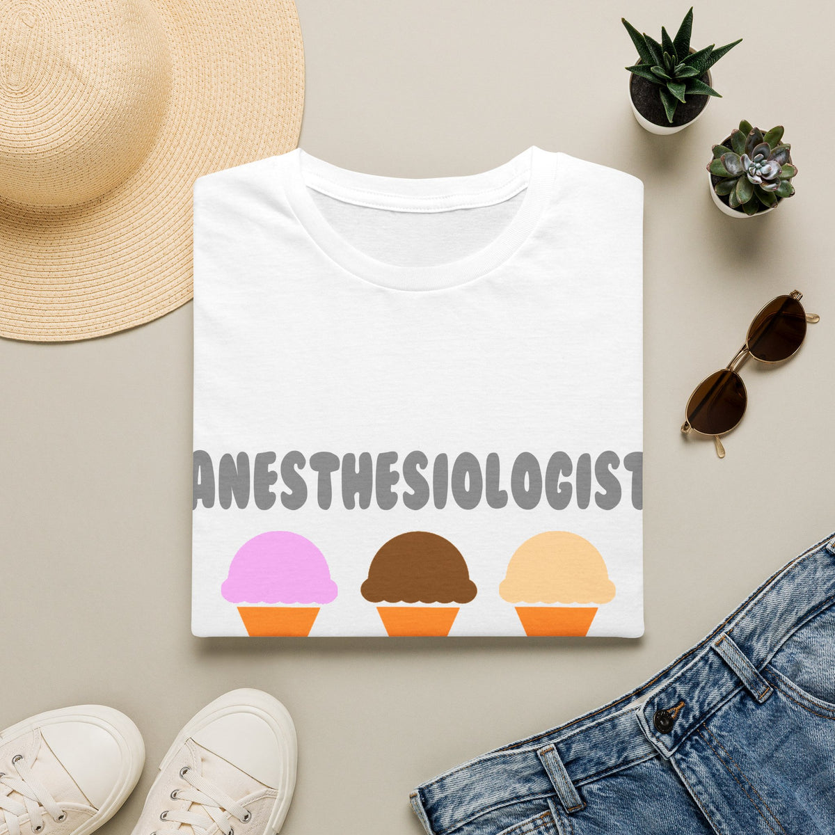 Anesthesiologist ... Will Work For Ice Cream - Unisex Softstyle T-Shirt
