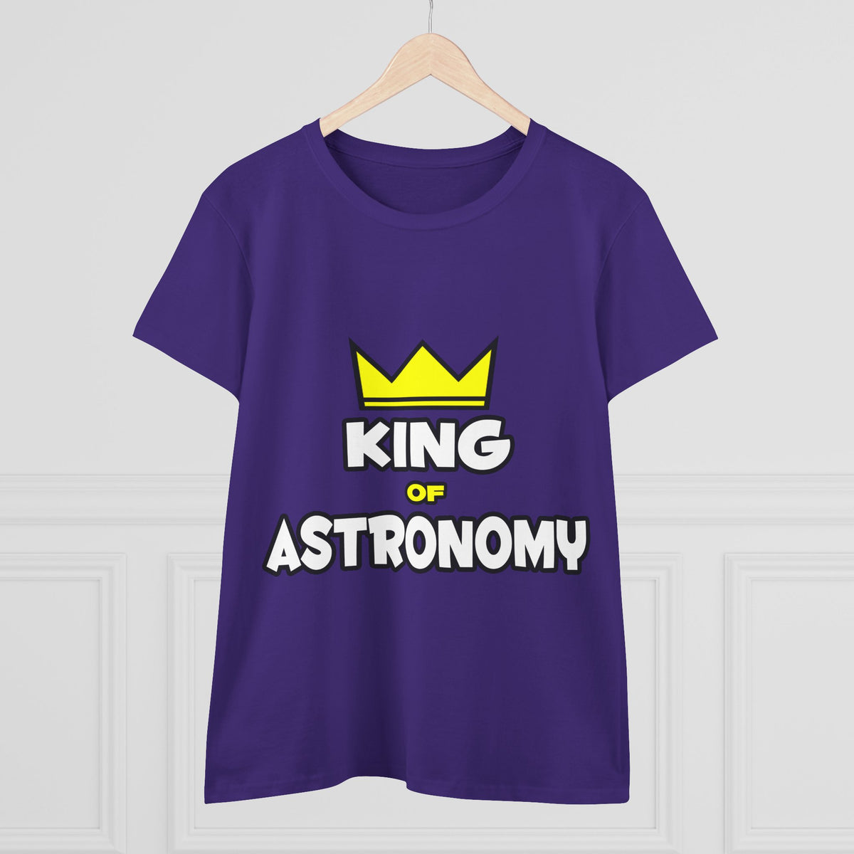 King of Astronomy - Women's Midweight Cotton Tee