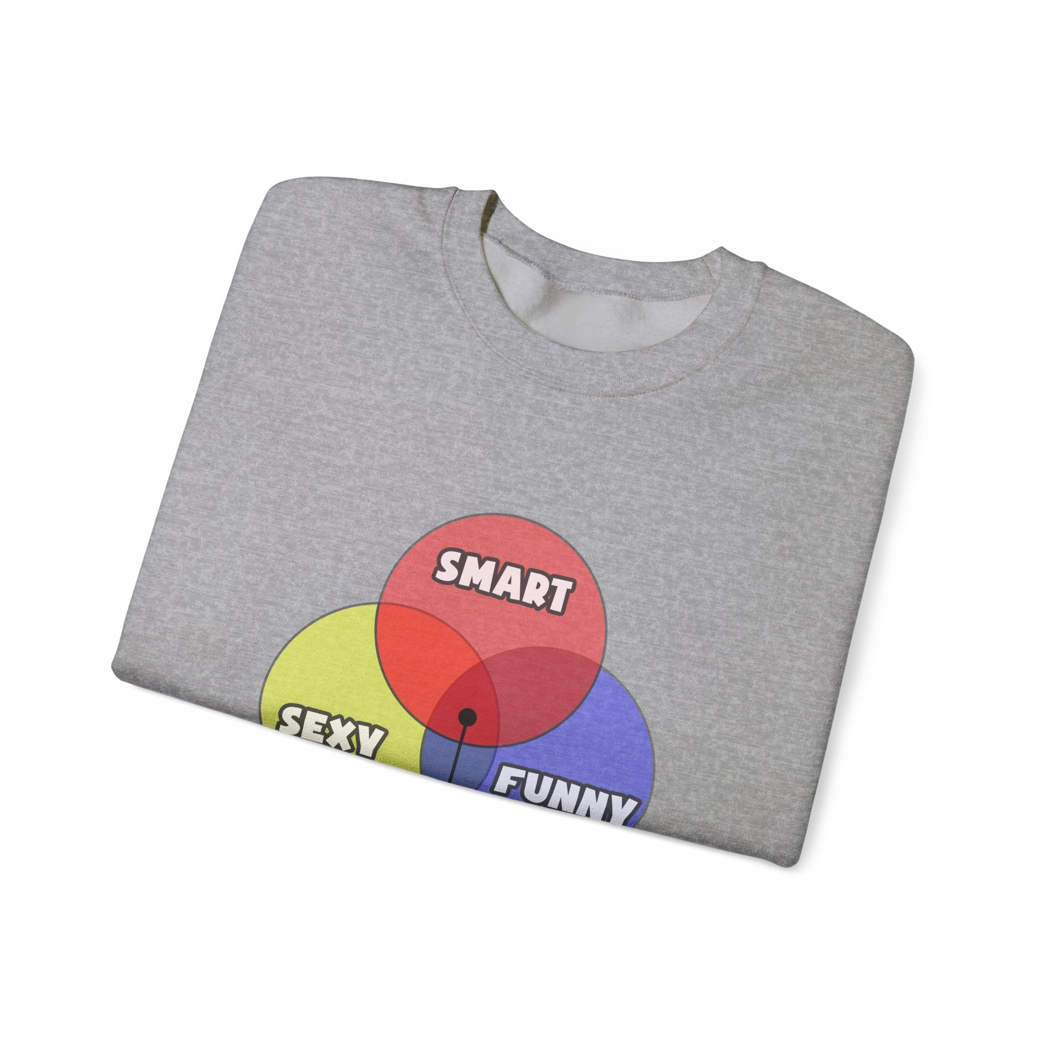 Venn Diagram .. Astronomers - Unisex Heavy Blend™ Crewneck Sweatshirt