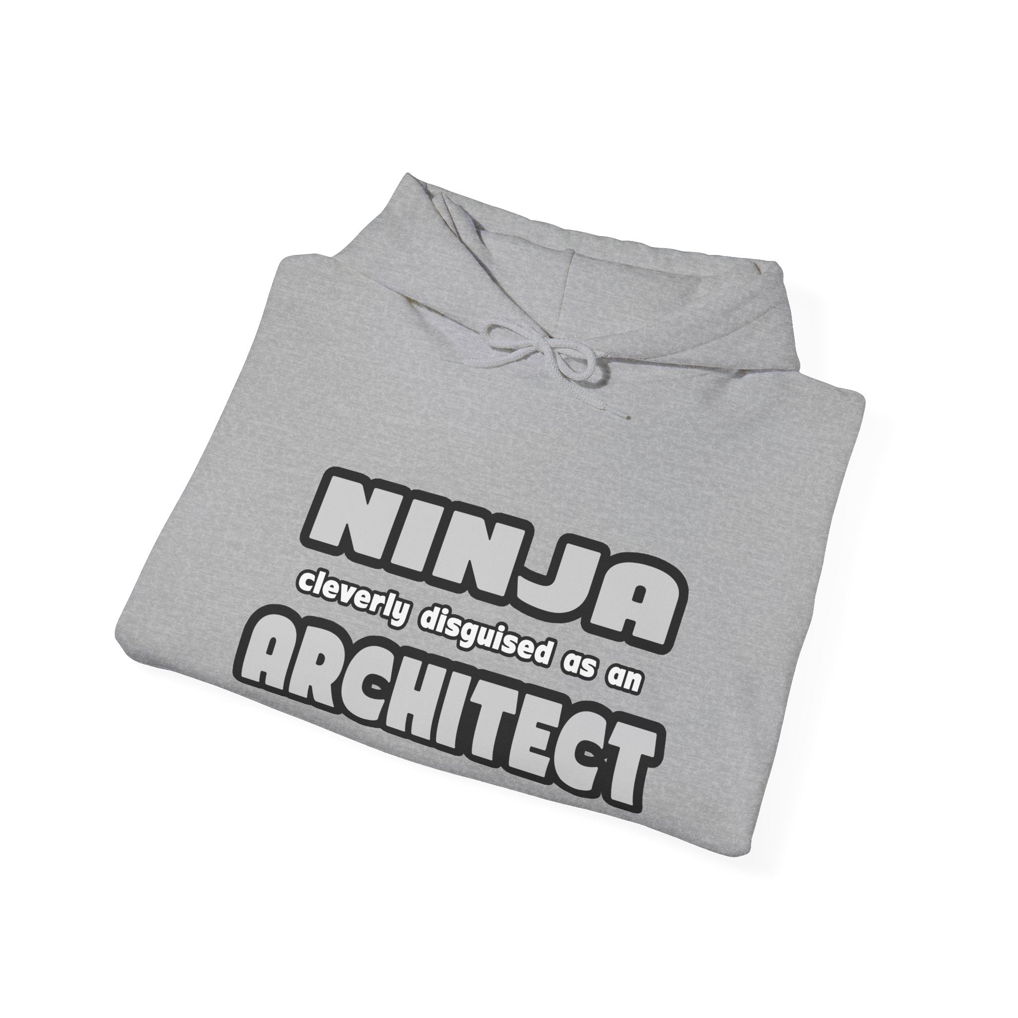 Ninja Cleverly Disguised As An Architect - Unisex Heavy Blend™ Hooded Sweatshirt