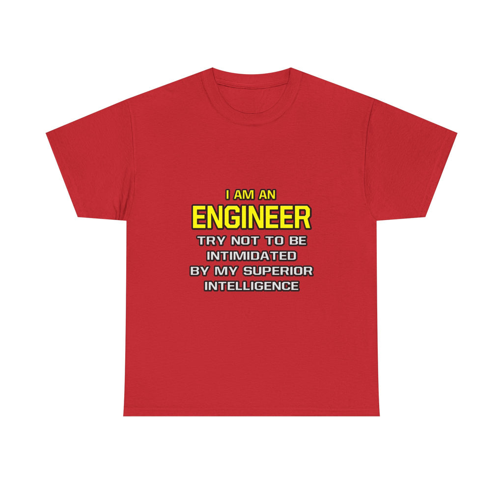 Engineer...Superior Intelligence - Unisex Heavy Cotton Tee