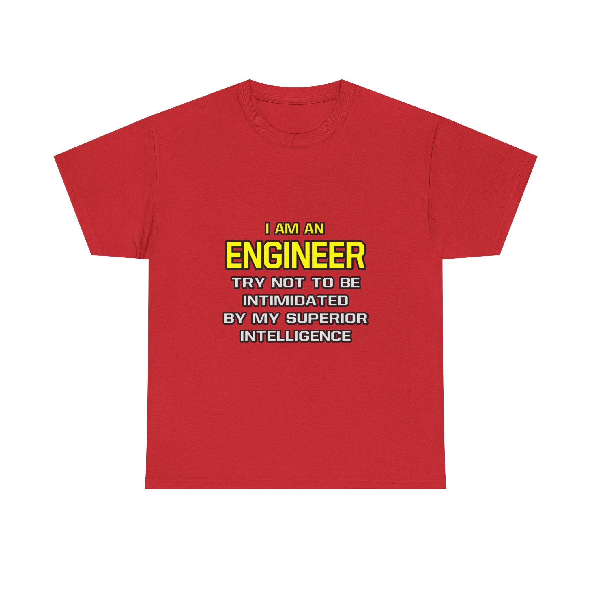 Engineer...Superior Intelligence - Unisex Heavy Cotton Tee