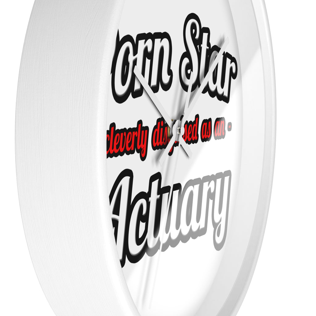 Porn Star ... Actuary - Wall Clock