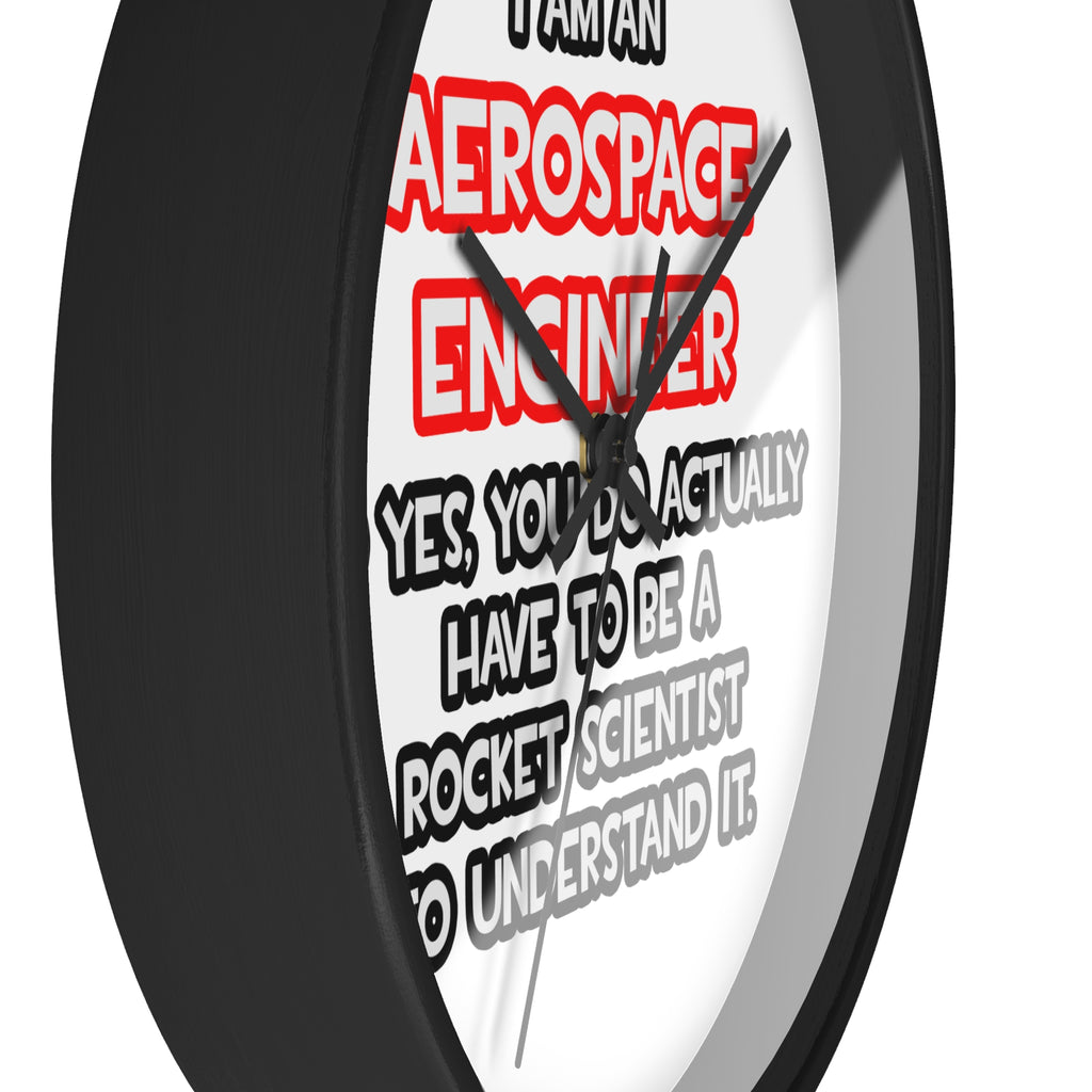 Rocket Scientist .. Funny Aerospace Engineer - Wall Clock