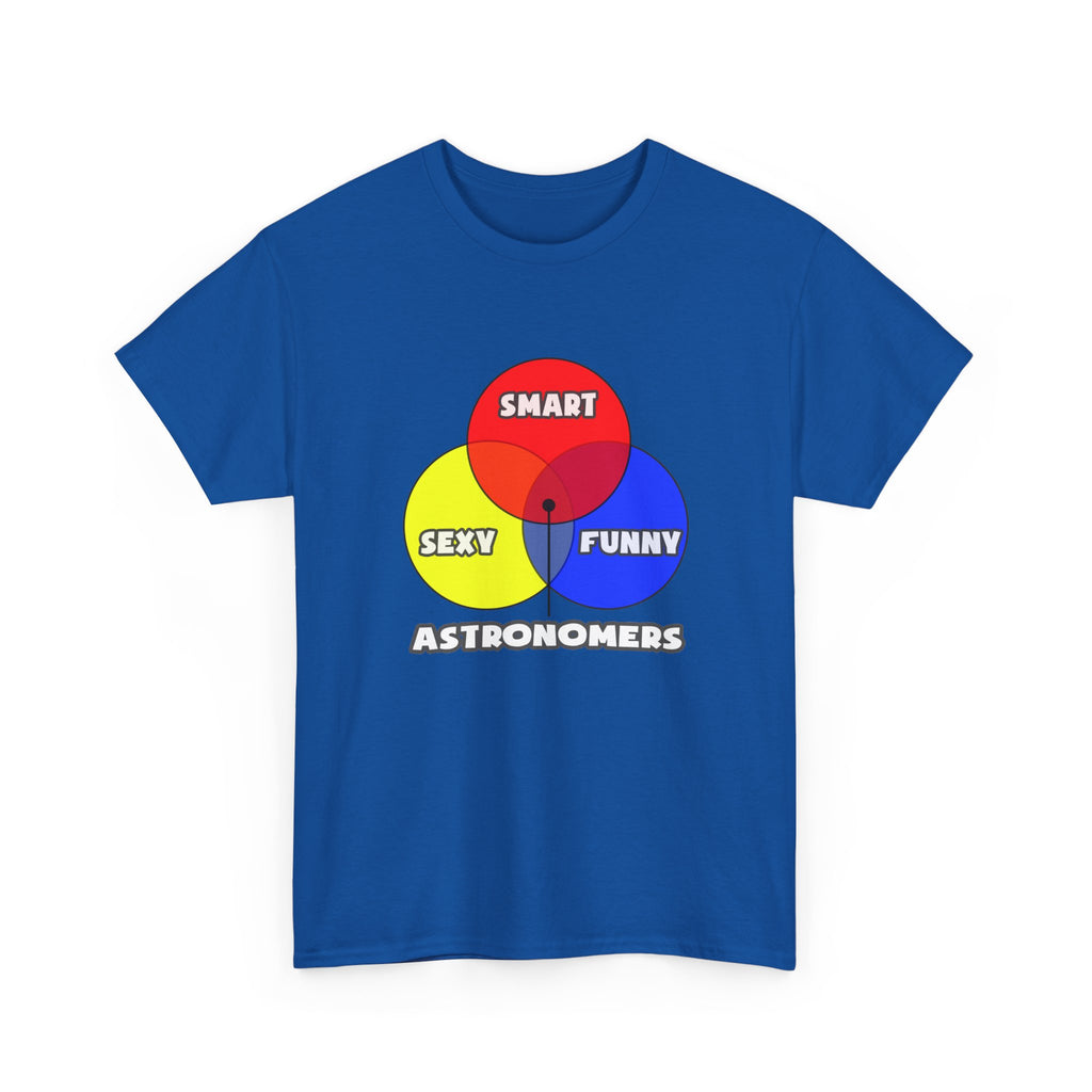 Venn Diagram .. Astronomers - Unisex Heavy Cotton Tee