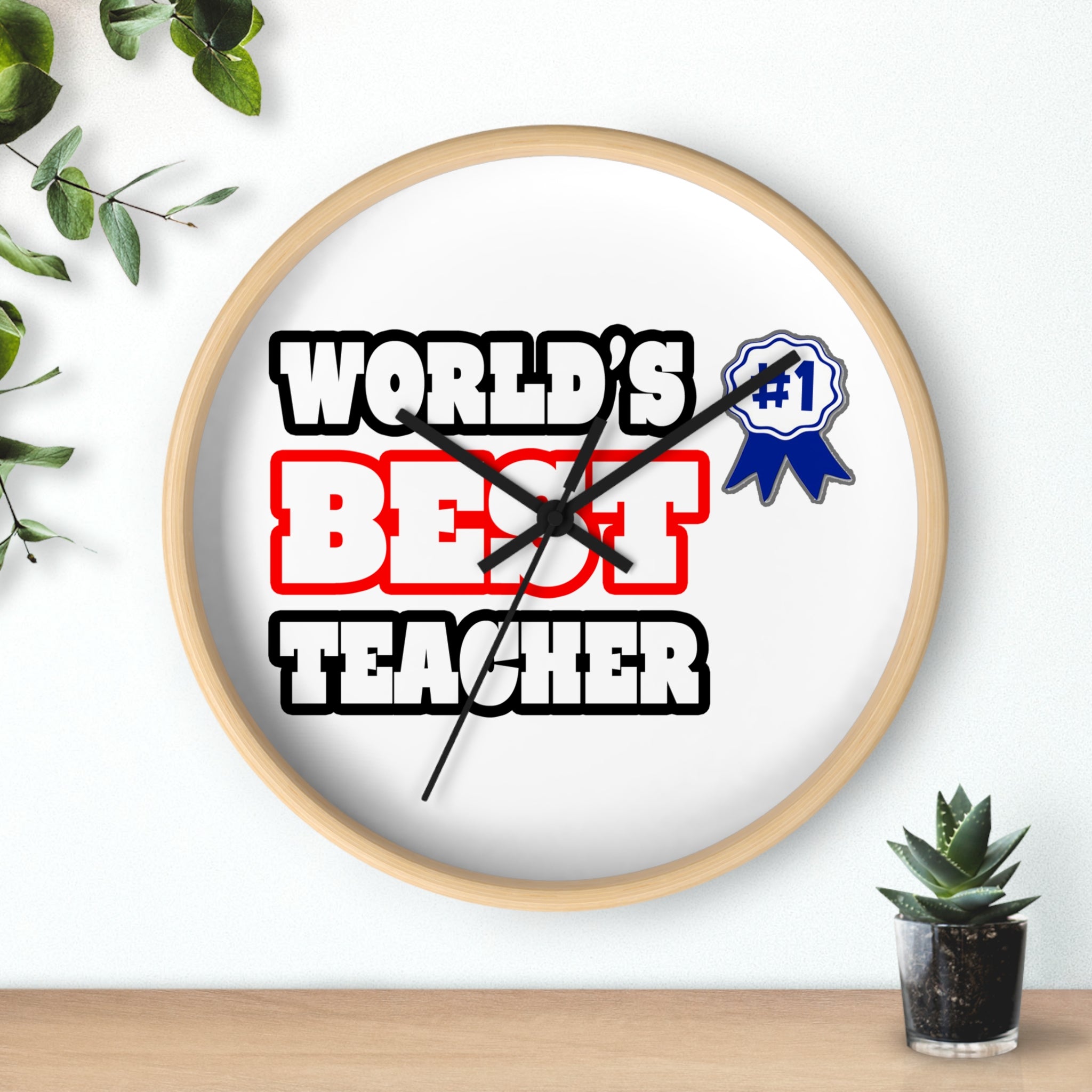 World's Best Teacher - Wall Clock