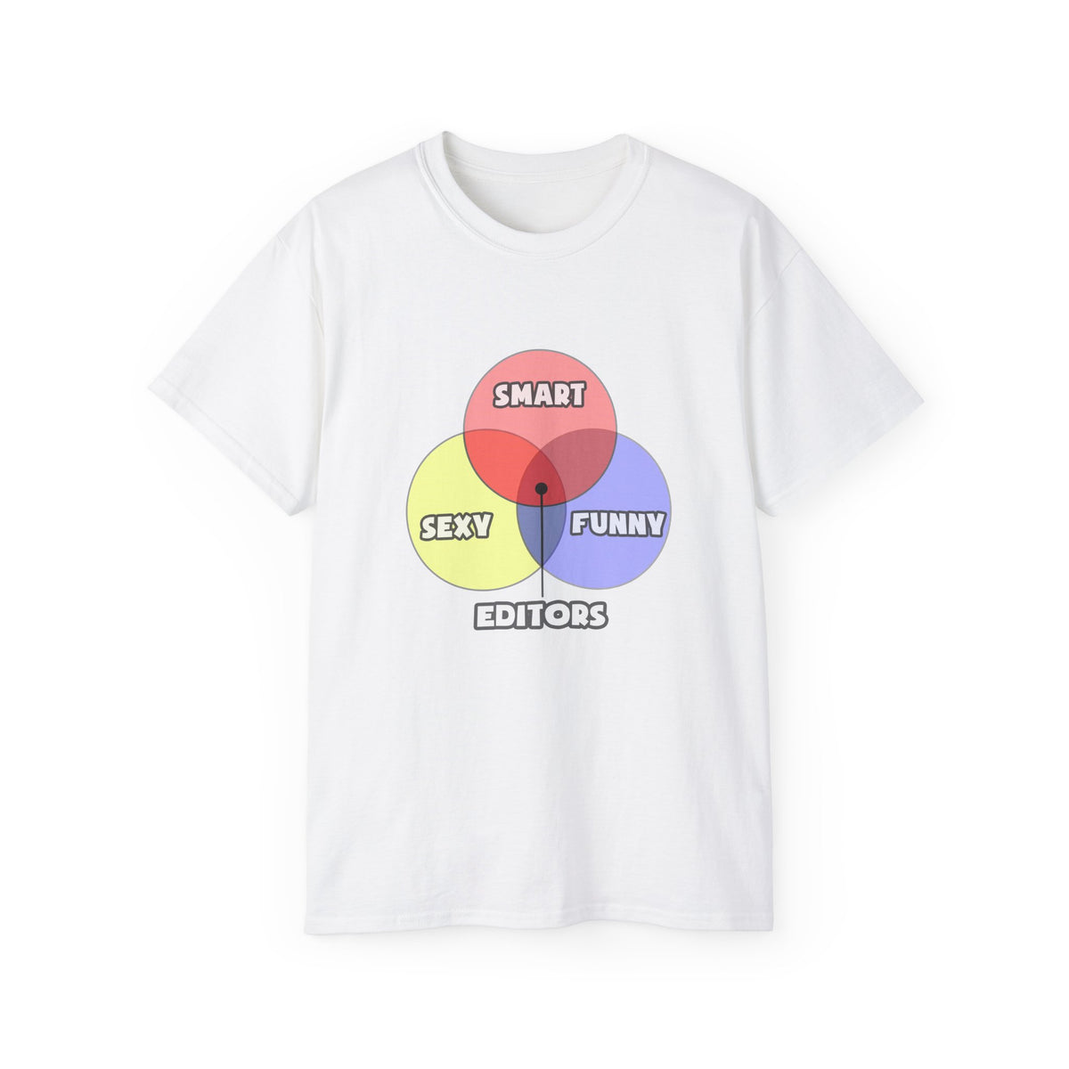 Venn Diagram .. Editors - Unisex Ultra Cotton Tee