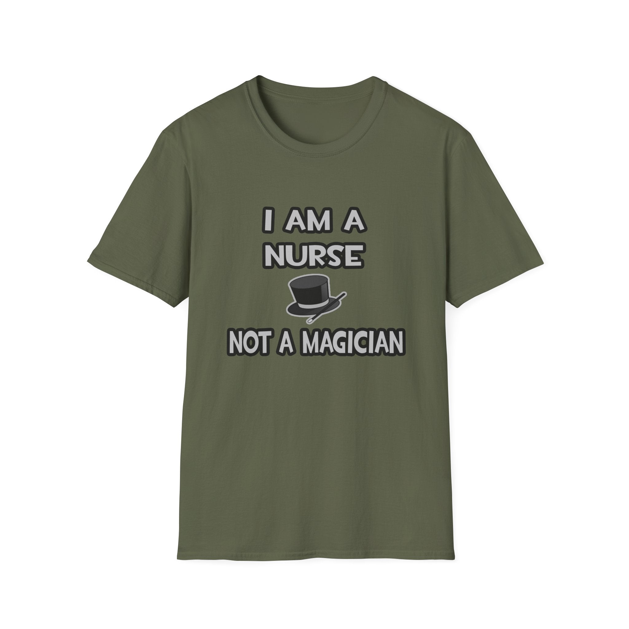 I Am A Nurse ... Not A Magician - Unisex Softstyle T-Shirt