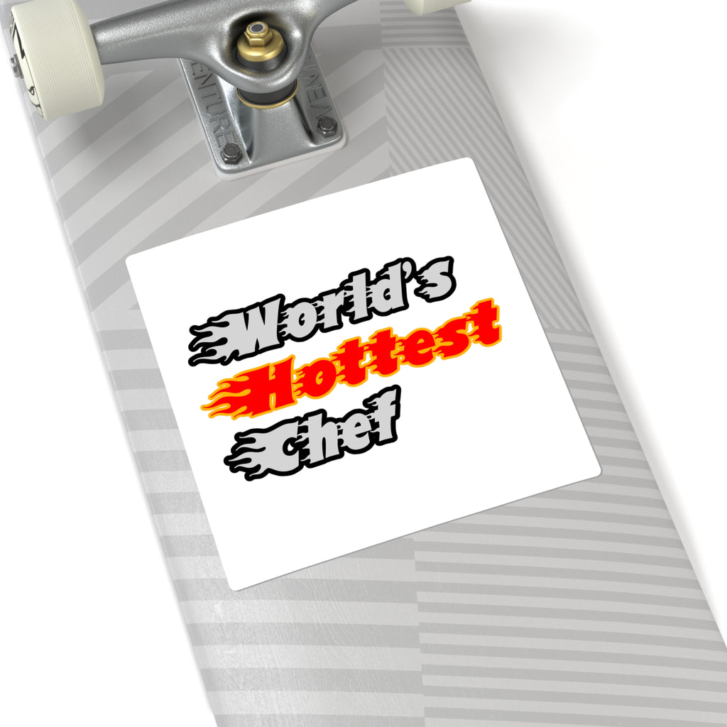 World's Hottest Chef - Square Stickers