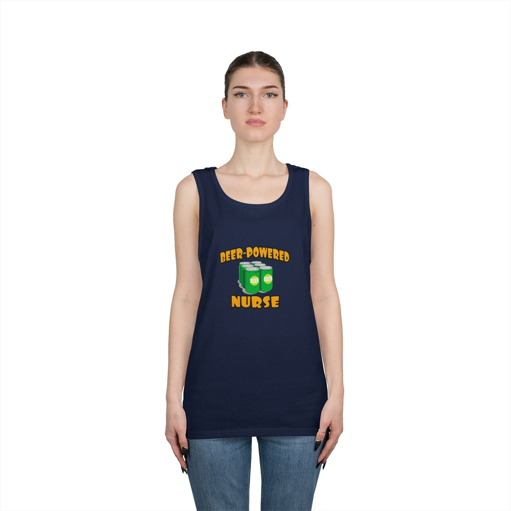 Beer Powered Nurse - Unisex Heavy Cotton Tank Top