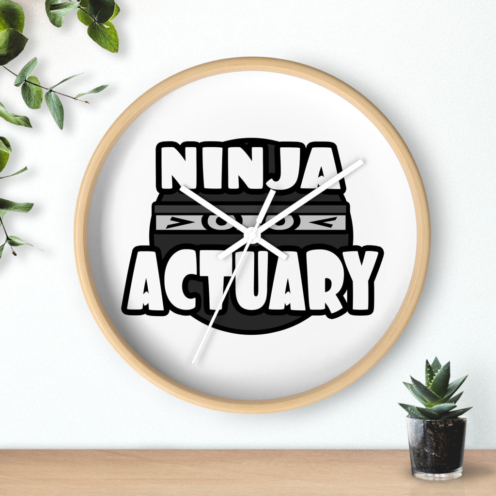 Ninja Actuary - Wall Clock