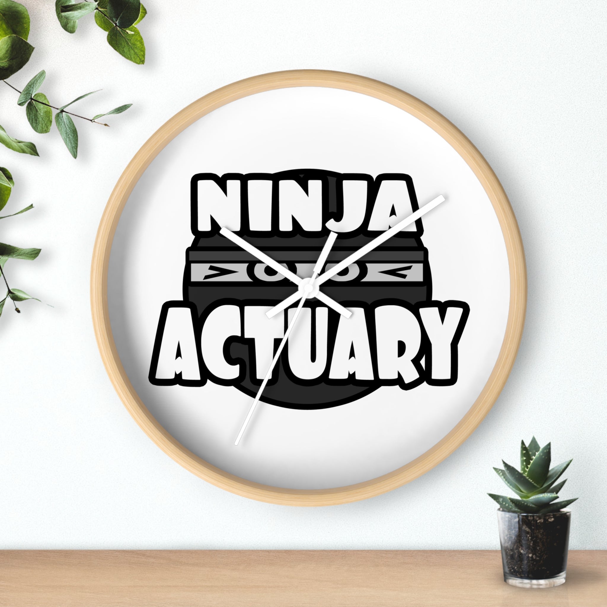 Ninja Actuary - Wall Clock